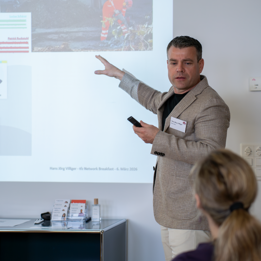 Hans Jörg beim Technologie Forum Zug